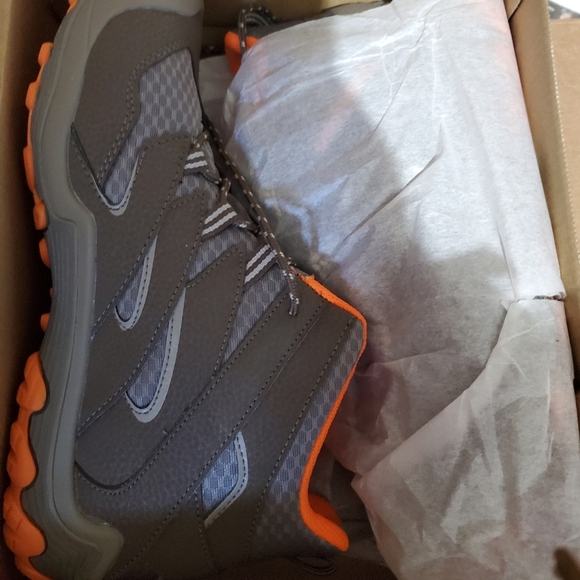 Merrell Chamillion 7 Access Mid Waterproof Grey/Orange Size 7 - Picture 3 of 3